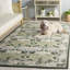 Tapis d'intérieur géométrique en laine, coton et viscose Earthly Treasures-114299136