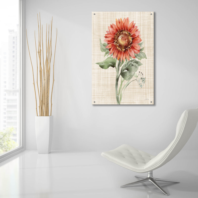 «Autumn Ramble 2 Linen» par Katrina Pete, art mural en verre acrylique, H 36 po x l 24 po x P 0,2 po