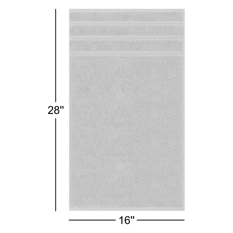 Edison Turkish Cotton Quick-Drying Hand Towels, White