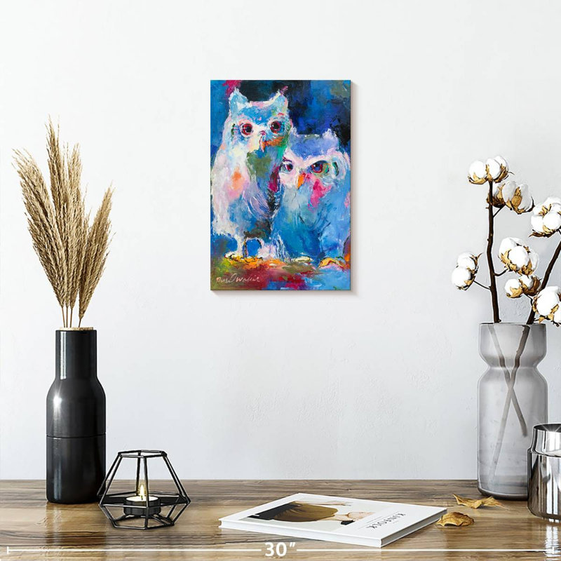 Brampt Two Owls, 12" H x 8" W