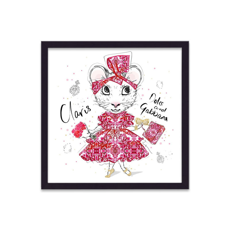 The Chicest Mouse In Paris Dolce And Gabbana - Single Picture Frame Print