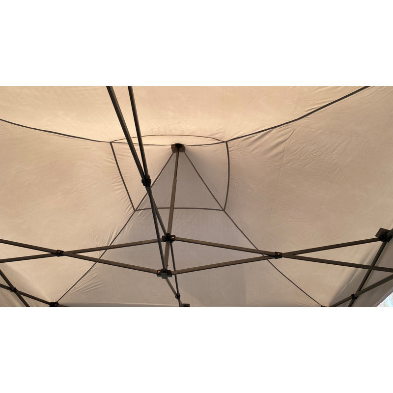 Grasekamp Polyester Replacement Canopy for Gazebo, 200cm H x 290cm W x 290cm D., Grey