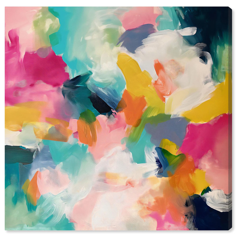 «Glazed Melody II», reproduction d'art moderne sur toile par Art Remedy, Toile tendue, H 40 po x l 40 po x P 1,5 po