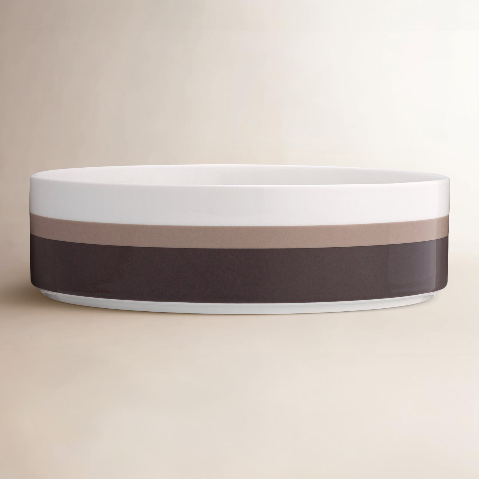 ColorStax Porcelain Serving Bowl, Brown