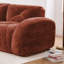Rouge désossé en forme de U rouge avec velours doux et éponge haute densité 32d, style, conception antidérapante, mobile, sans assemblage, pour les espaces, revêtement