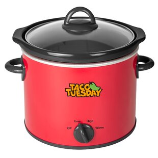 Taco Tuesday Deluxe 8-Inch 6-Wedge Electric Quesadilla Maker with Extra  Stuffing Latch, Red