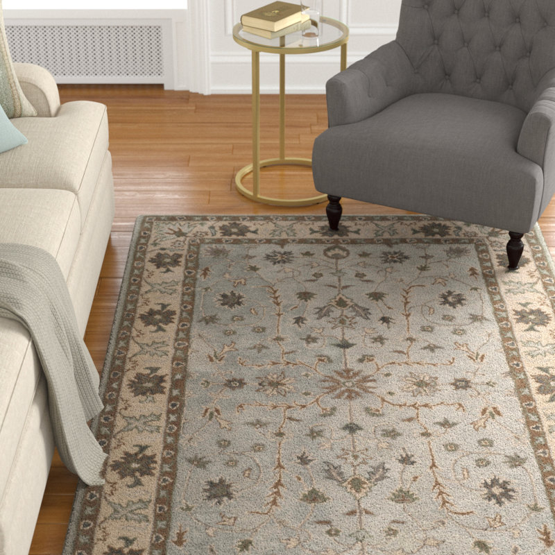 Tressler Hand Tufted Wool Oriental Rug, Rectangle 4' x 6'