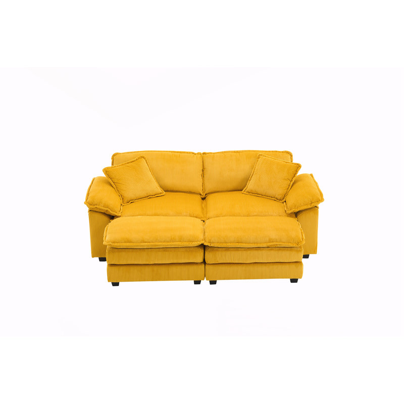 Canapé Comfy - siège profond pour le salon, Jaune