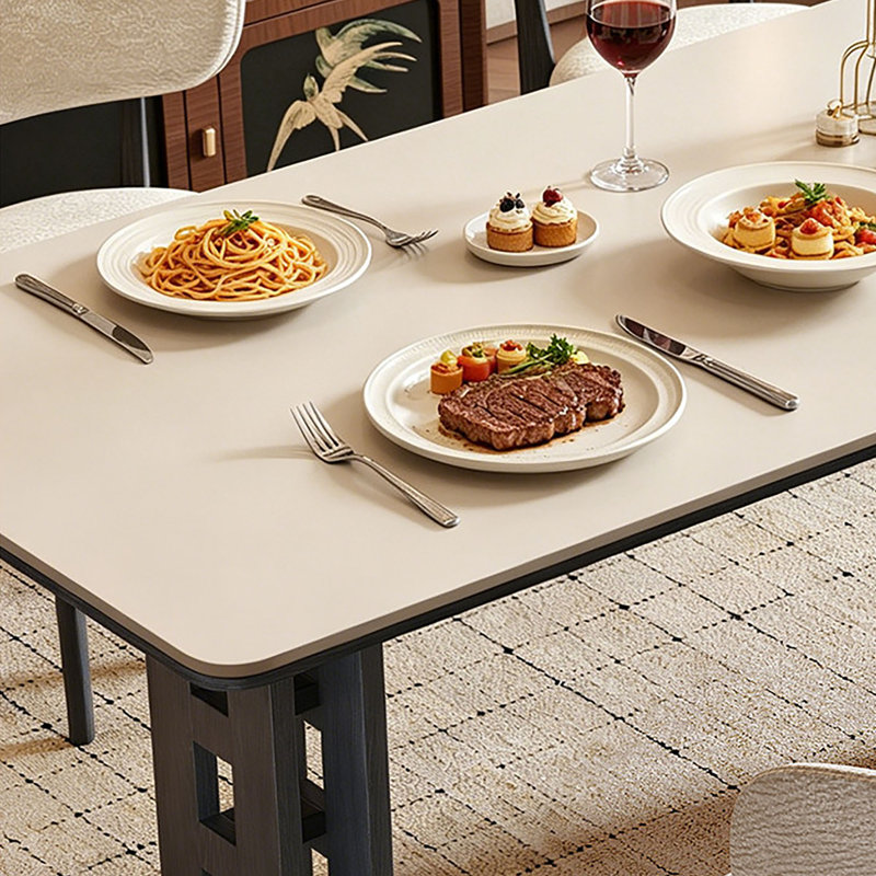 Table de salle à manger moderne, 29.5" H x 59.1" W x 31.5" D