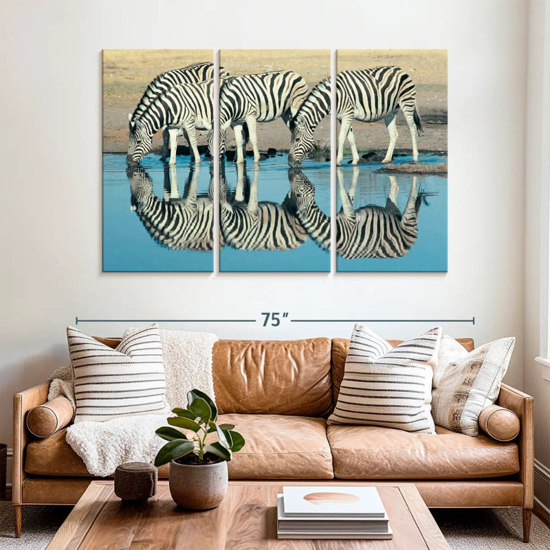 Brampt Etosha Burchell's Zebra, 42" H x 65" W