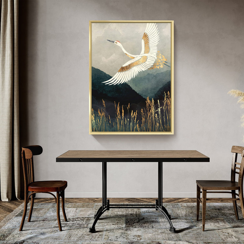 Peinture sur toile, cadre flottant, H 12 po x l 16 po