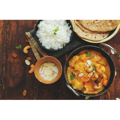 Indian Cuisine - Wrapped Canvas Print