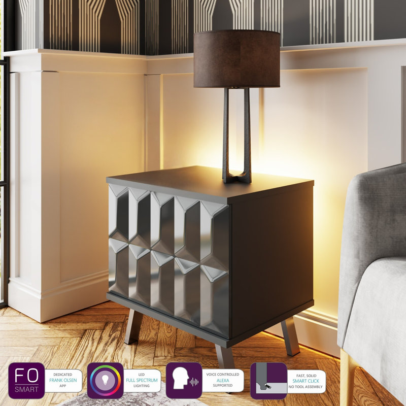 ELEVATE End Table, Grey