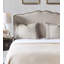 Taie décorative en mélange de lin crème / gris Sabelle-14930164
