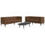  Ensemble de canapé Chesterfield brun-2145817999