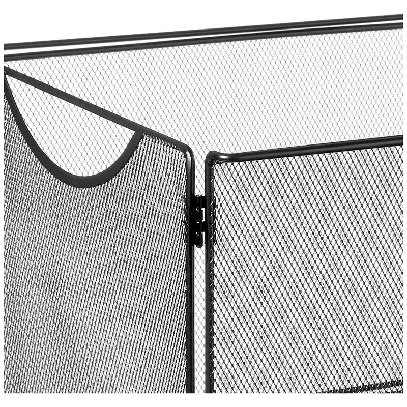 Collapsible Desktop Tub File, Letter-Size File Organizer, Durable Steel Mesh Desk Storage