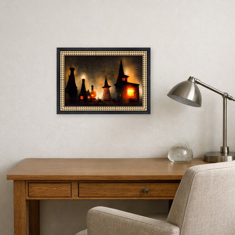 Haunted Glowscape par Treechild, reproduction d'art sur toile encadrée, L 14 po x H 10 po