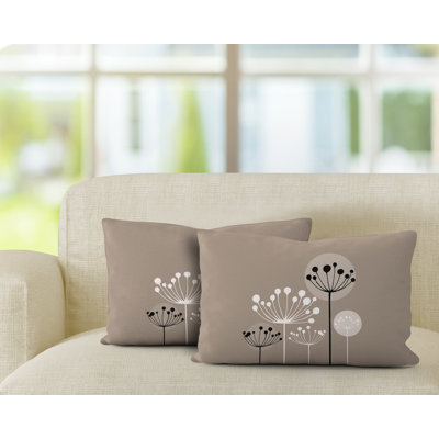 Polyester / Mélange de polyester Housse de coussin rectangulaire intérieure / extérieure lombaire et insert