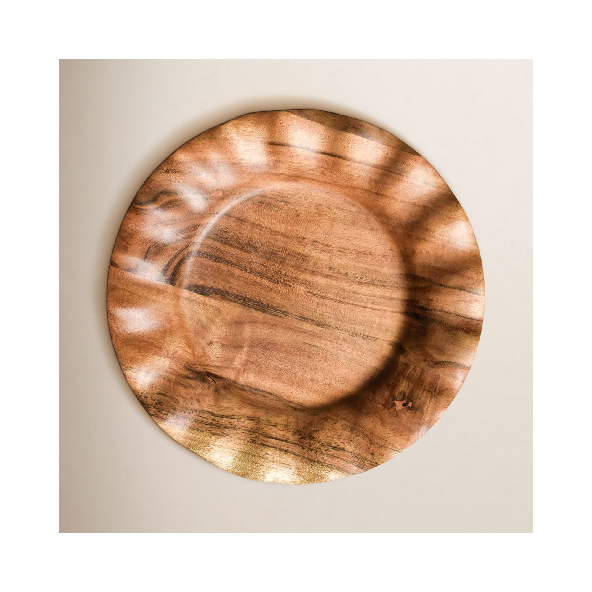Round Wood Platter