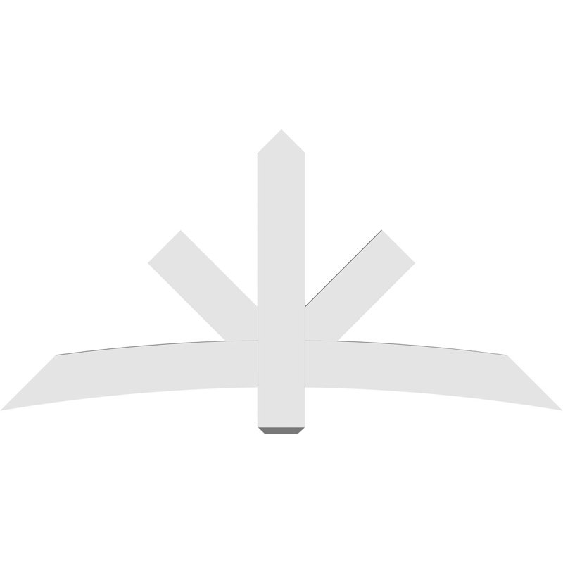 Support de pignon Alberta Alberta, H 36 po x l 72 po (pas 12/12), P 2 po x F 6 po, PVC