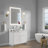 Sinber 16" x 13" x 5.5" White Oval Ceramic Countertop Bathroom Vanity Vessel Sink
