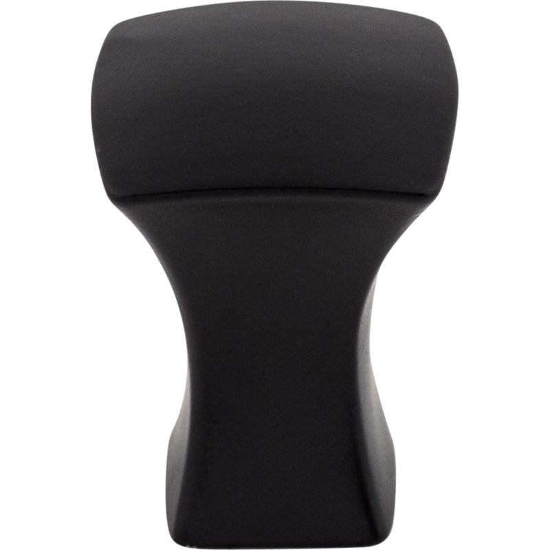 Glacier Square Knob, 3/4" Length, Flat Black