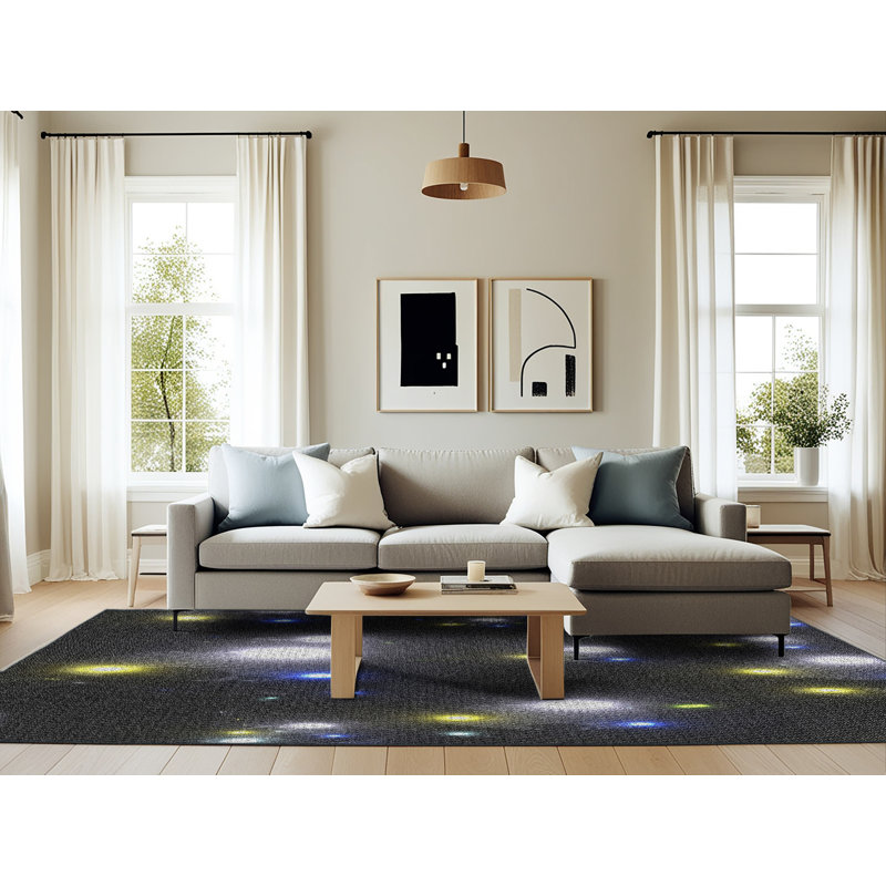 Tapis noir Uman, Rectangle 6 pi x 9 pi