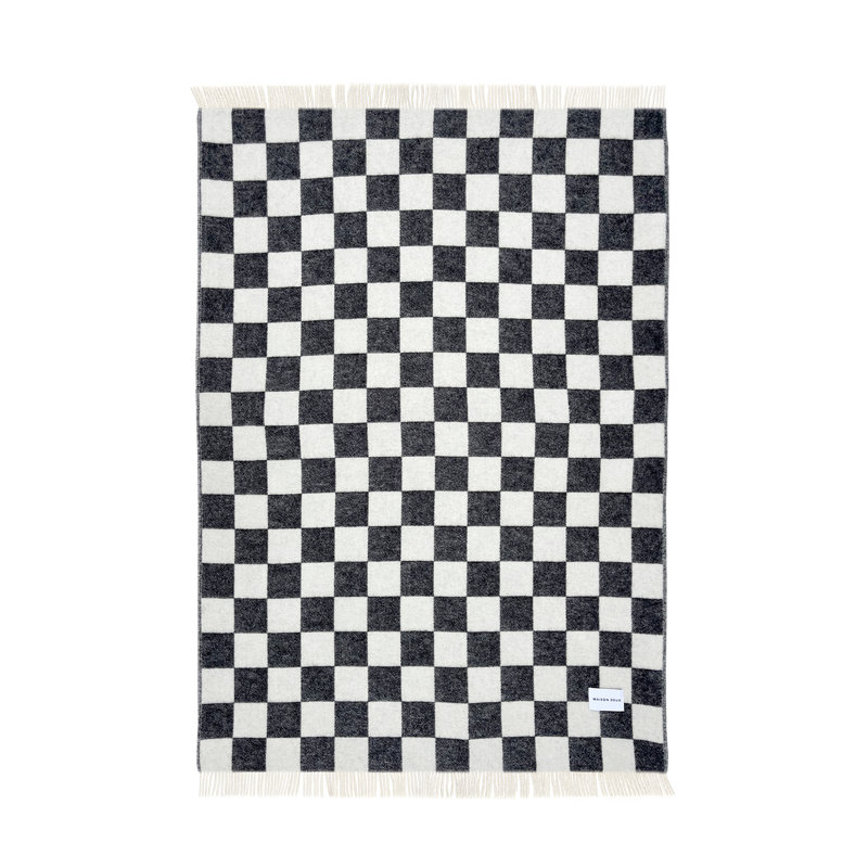 Throw Blanket, Black/White