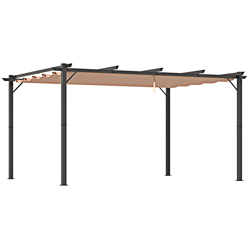 Pergola d'extérieur avec auvent rétractable