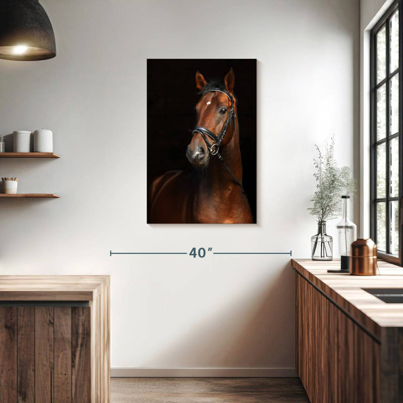 Brampt Bay Horse, 36" H x 24" W