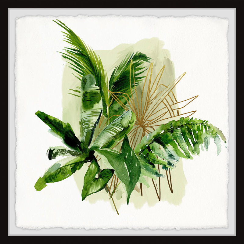 Medaryville Coastal Greenery Single Picture Frame Painting