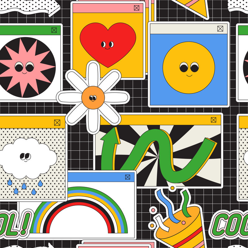 Motif sans soudure, H 12 po x l 12 po