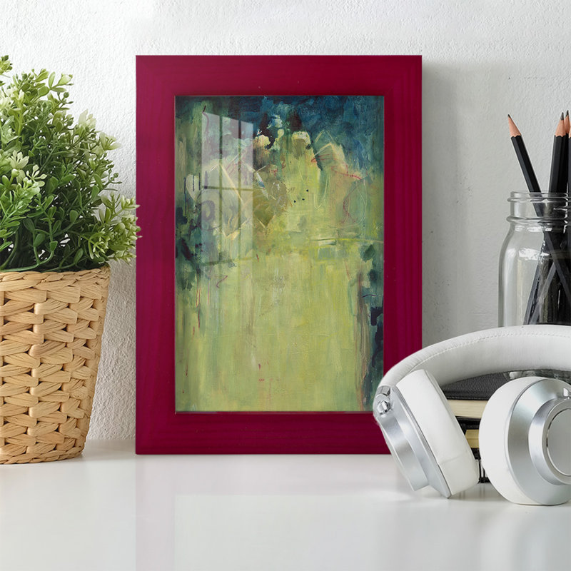 Galyna Paradise Falls II, encadré sur papier, Rouge, H 6 po x l 4 po x P 1 po