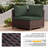 Corinne Premium All-Weather Wicker 4 - Person Modular Patio Conversation Set with Cushions-977563008