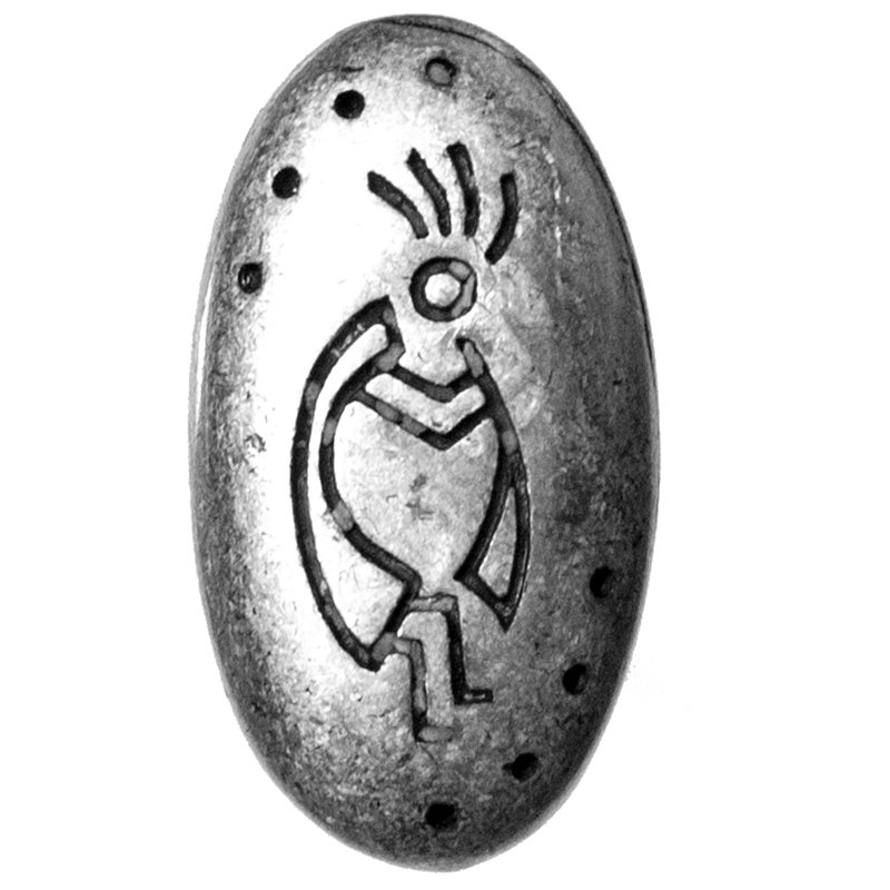 Oval Knob, Pewter