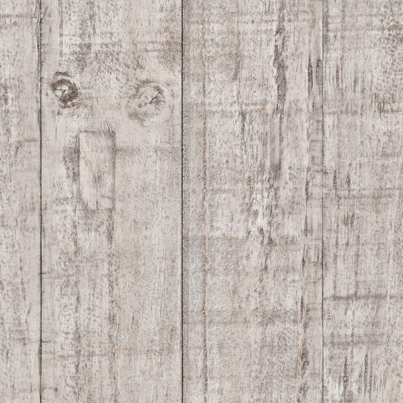 Kraker Solid Wood Dining Table, Distressed Ivory