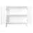 2-Door White Accent Cabinet For Living Room Decor
