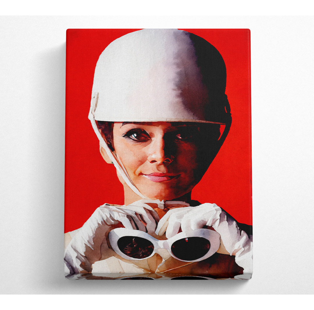 Audrey Hepburn Goggles - Kunstdrucke auf Leinwand