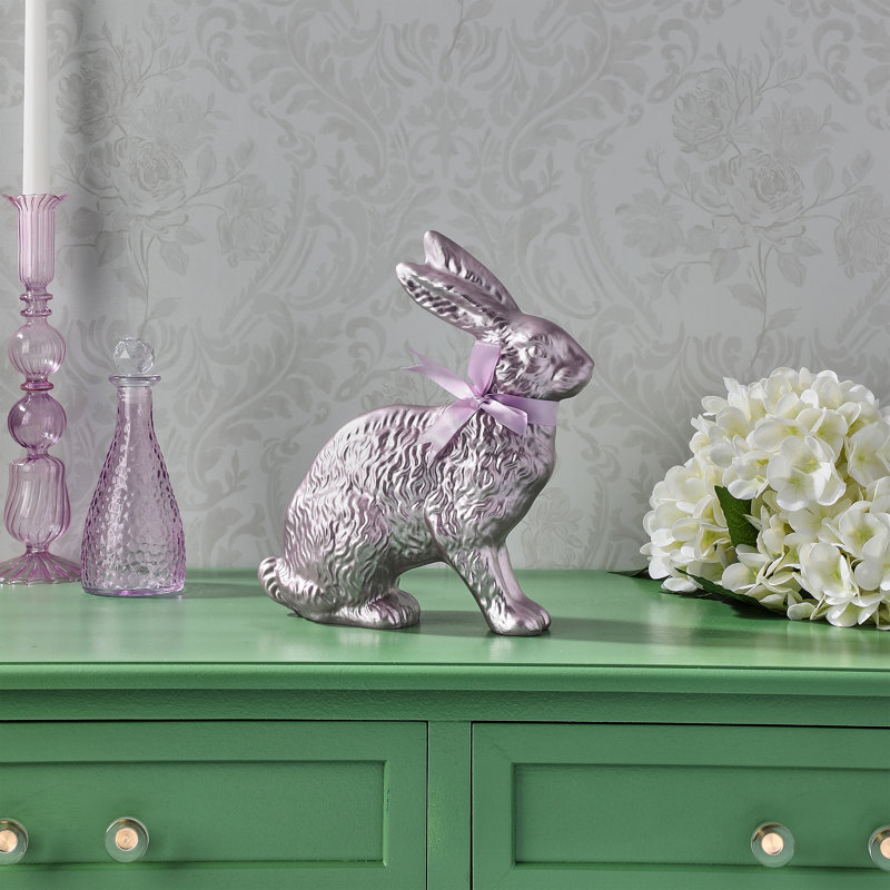 Lapin de Pâques en résine 10 po