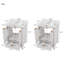 Meuble-lavabo double moderne avec meuble-lavabo en MDF 48,5 po Modern Home