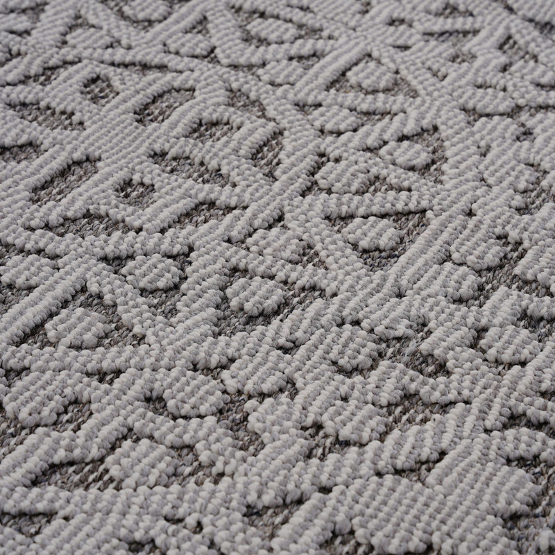 Tapis intérieur / extérieur 4X6 Medallion, Rectangle 4 pi x 6 pi 2 po