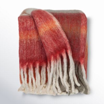 Ixia Handwoven Wool Blend Throw Blanket