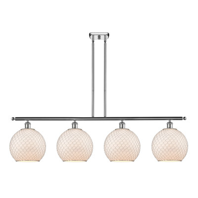 Luminaire suspendu pour îlot de cuisine 4 lumières Duprey