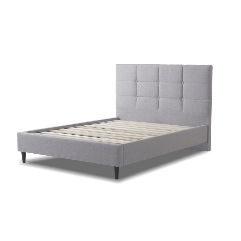 Aalon Upholstered Bed, Linen, Double (4'6)