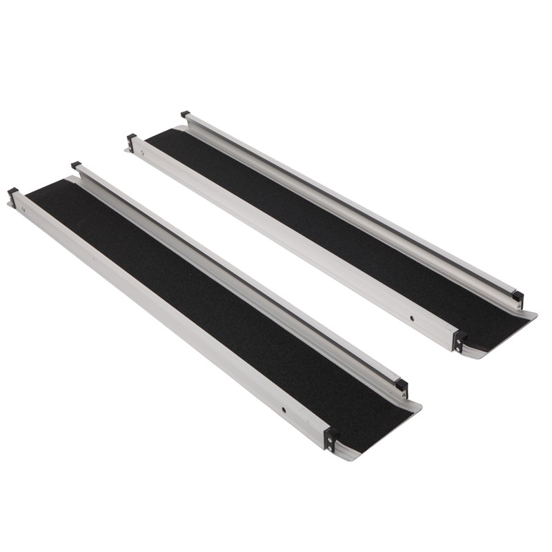 Winado Metal Portable Ramp, 7.45" W x 83.86" L x 1.89" H