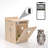 Smart Owl House With Camera, Outdoor Hanging Natural Wooden Owl Nesting Box, Solar Powered, Real-time Viewing And Motion Detection, Includes Mounting Screws, Easy To Assemble, Perfect Present For Owl Enthusiasts (brown, 10.8×12.2×16.8 Inch)