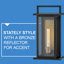 Langston Two-Tone Wall Mount Aluminum Outdoor Lantern-1624149438