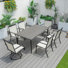 Ensemble repas rectangulaire pour 6 personnes avec fauteuil Flex Comfort Cloutan