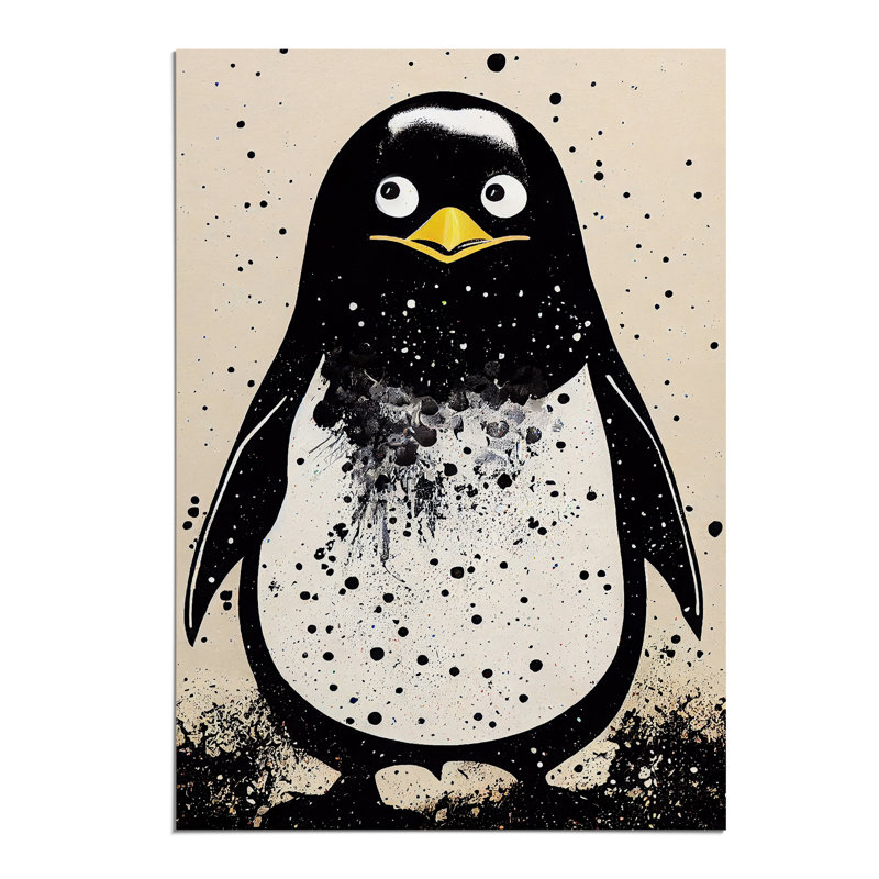 Penguin Graffiti No.4 - Wall Art, Paper, 59.4cm H x 42cm W, No Matte