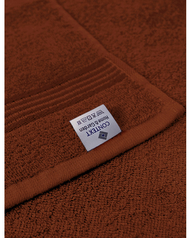 Débarbouillette 100% coton, Brun